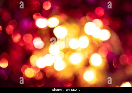 Magische Weihnachtslichter abstrakte Ansicht, Hintergrund zum Verkauf oder Sonderangebot. Stockfoto