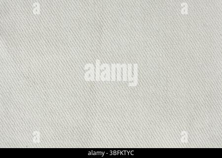 Makrostruktur eines Gewebes, das zu 100 % aus Baumwolle besteht. Stockfoto