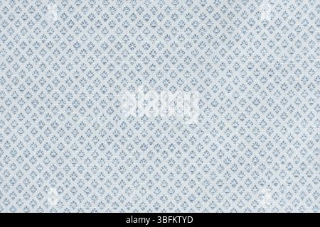 Makrostruktur eines Gewebes, das zu 100 % aus Baumwolle besteht. Stockfoto
