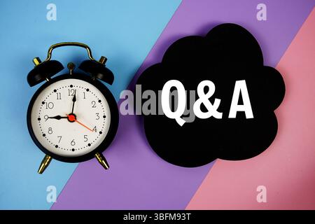 Fragen und Antworten (Frage und Antwort) Stockfoto