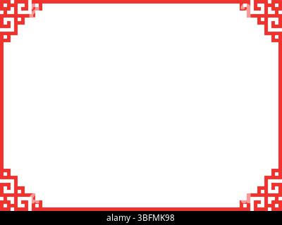 Minimalistischer Rahmen in China Stock Vektor