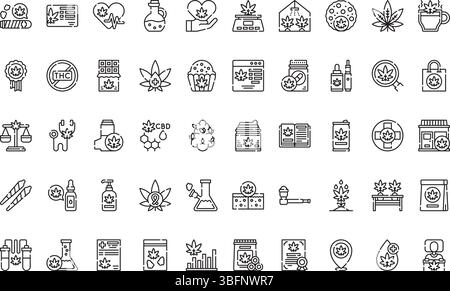 Cannabis Symbole Symbole einfaches Vektorsymbol. Illustration Symbol Design Vorlage für Web Mobile UI Element. Stock Vektor