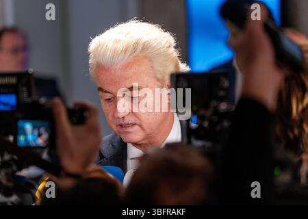 Den Haag, Niederlande, 2011-11-05 15:53:48 THE HAAG, Geert Wilders (PVV) im Repräsentantenhaus der Generalstaaten am 5. November 2024 2024Credit: Jeroen Meuwsen JM20241105 Credit: NL Beeld / Regiofotografie Stockfoto