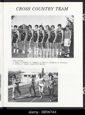 Seite 87 des Edgewood High School Jahrbuchs „The Image“ von 1978 zeigt eine Fortsetzung der Porträts und Gruppenfotos der Seniorenklasse, die das Highschool-Erlebnis von 1977 bis 1978 feiern. Stockfoto