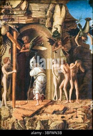 Giovanni Bellini, der Abstieg Christi in Limbo, Ölgemälde auf Pergament, 1480 Stockfoto