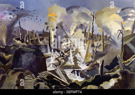 Paul Nash Gemälde, der Mule Track, Öl auf Leinwand, 1918 Stockfoto
