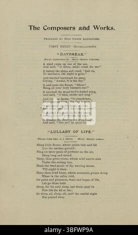 Das 7. Mai Music Festival fand am 13. Mai 1895 in Indianapolis statt und bot Auftritte aus dem Maennerchor und der deutsch-amerikanischen Gemeinschaft. Bei dieser kulturellen Veranstaltung wurden lokale Musik und die Beteiligung an der Gemeinschaft hervorgehoben. Stockfoto