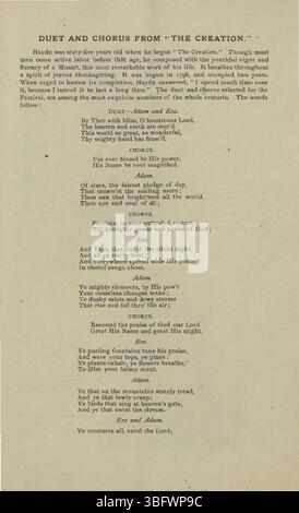 Das 7. Mai-Musikfestival, das am 13. Mai 1895 in Indianapolis stattfand, zeigte den Maennerchor und andere lokale Künstler aus der deutsch-amerikanischen Gemeinschaft. Die Veranstaltung zelebrierte Musik und kulturelles Erbe. Stockfoto
