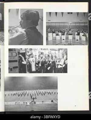 Seite 67 des Edgewood High School Jahrbuchs „The Image“ 1971 enthält Bilder, die Veranstaltungen und Gruppenaktivitäten aus dem Schuljahr erfassen. Stockfoto