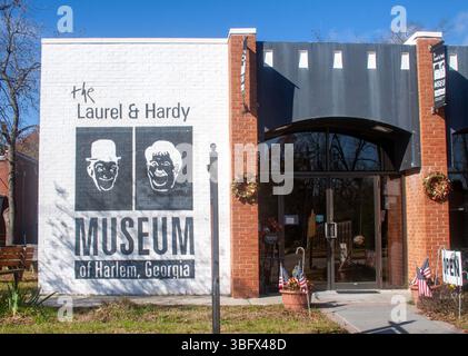 Laurel and Hardy Museum in Harlem, Georgia Stockfoto