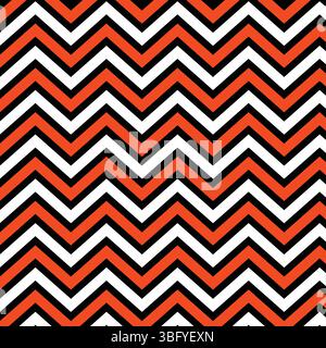 Nahtloses Halloween-Muster. Nahtloses Chevron-Muster. Oktober Festival. Jack-o-Laterne Stock Vektor