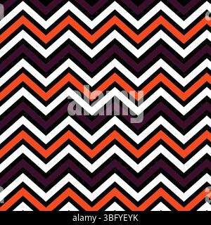 Nahtloses Halloween-Muster. Nahtloses Chevron-Muster. Oktober Festival. Jack-o-Laterne Stock Vektor