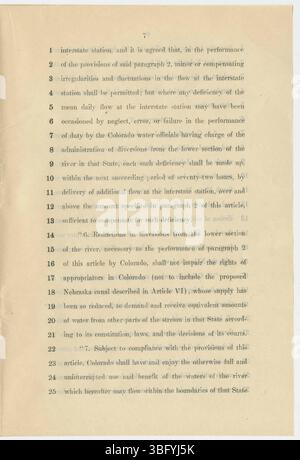 Auf Seite 7 des Gesetzgebungsdokuments von 1926 werden weitere Regelungen und Rechtsstrukturen aus diesem Jahr weiter ausgearbeitet, wobei das 16-seitige Dokument fortgeführt wird. Stockfoto