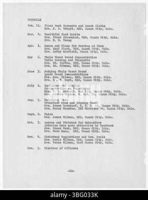 In diesem Abschnitt des Berichts von 1927 untersucht der Fremont County Extension Service unter der Leitung von Paul L. Smithers den Erfolg kooperativer Landwirtschaftsprojekte und die Integration moderner Landwirtschaftswerkzeuge und -Praktiken. Stockfoto