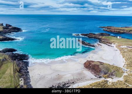 Vereinigtes Königreich, Großbritannien Schottland Großbritannien, Highlands, British Isles, Vereinigtes Königreich Highland Sutherland Clachtoll Beach Stockfoto