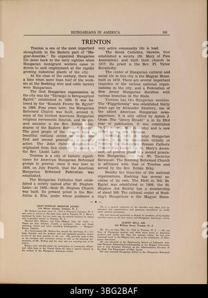 Der 1941 erschienene Band feiert den 50. Jahrestag der Szabadsag, der ältesten und größten ungarischen Zeitung in den Vereinigten Staaten. Es beleuchtet die Beiträge ungarischer Einwanderer in die USA und enthält Ephemeren aus dem Buch. Die Jubiläumsausgabe erinnert an die nachhaltige Wirkung der ungarischen Gemeinschaft in Amerika. Stockfoto