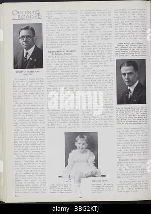 Der Jeffrey Service war ein Newsletter der Firma von 1914 bis 1921, in dem Nachrichten der Jeffrey Company, Bergbauausrüstung, Mitarbeiterleben und gesellschaftliche Veranstaltungen behandelt wurden. Es enthielt kriegsbezogene Geschichten und Fotos von Arbeitern und ihren Familien während des Ersten Weltkriegs. Stockfoto
