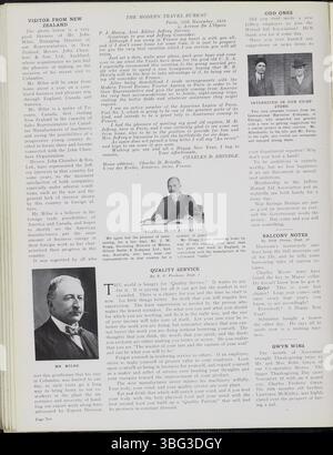 Band 6 des Jeffrey Service (1919-1920) beleuchtet das soziale Leben, die Beiträge der Mitarbeiter und die Neuerungen der Bergbauausrüstung bei der Jeffrey Company. Er enthält Artikel über Arbeiterfamilien, lokale Veranstaltungen und die Rolle des Unternehmens im Ersten Weltkrieg. Der Newsletter enthält Fotos von Mitarbeitern, gesellschaftlichen Ereignissen und dem Werk. Diese Publikation ist eine bedeutende historische Ressource für Genealogen und diejenigen, die sich mit der lokalen Industrie und dem Erwerbsleben beschäftigen. Stockfoto
