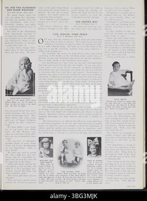 Der Jeffrey Service, Band 6 (1919-1920), beschreibt die Aktivitäten der Jeffrey Company und enthält Informationen über die Bergbauausrüstung des Unternehmens, gesellschaftliche Veranstaltungen, Mitarbeiteraktivitäten und Updates aus dem Ersten Weltkrieg. Die Publikation enthält zahlreiche Fotografien des Unternehmens, der Arbeiter und ihrer Familien. Es dient als wichtige Ressource für genealogische Forschung und historische Studien und spiegelt sowohl industrielle als auch soziale Aspekte des Lebens in Columbus während dieser Zeit wider. Stockfoto