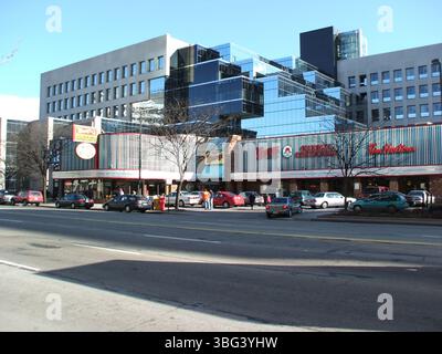 Foto des ersten Wendy's Restaurants, aufgenommen am letzten Tag des Betriebs, 2. März 2007. Dieser ursprüngliche Standort wurde am 15. November 1969 in Columbus, Ohio, eröffnet. Stockfoto
