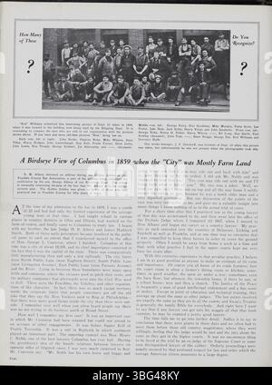 Der Jeffrey Service war ein von 1914 bis 1924 veröffentlichter Newsletter des Unternehmens, der detaillierte Berichte über die Jeffrey Company, ihre Bergbauausrüstung, ihre Mitarbeiter und soziale Aktivitäten lieferte. Es enthielt Fotos von der Fabrik und den Arbeitern, ihren Familien und zeigte Neuigkeiten über Mitarbeiter, die sich während des Ersten Weltkriegs engagierten. Stockfoto