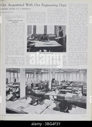 Der Jeffrey Service Volume 6 (1919-1920) beleuchtet die Aktivitäten und die Geschichte der Jeffrey Company, ihrer Bergbauausrüstung und ihrer Mitarbeiter. Die Zeitschrift enthält Berichte über organisierte gesellschaftliche Veranstaltungen wie Partys, Picknicks und musikalische Darbietungen sowie viele Fotos von Betriebsbetrieben und Arbeitern. Sie liefert auch Einblicke in die Kriegsbeteiligung der Mitarbeiter am Ersten Weltkrieg. Diese Quelle ist wertvoll für die Erforschung der Genealogie und der Geschichte von Columbus. Stockfoto