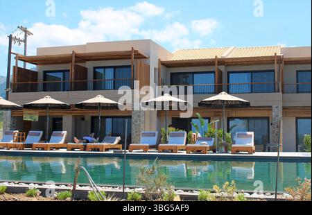 Das neu eröffnete UNDA Hotel, Roda, Korfu, Griechenland Stockfoto