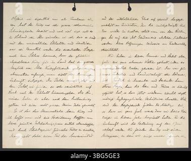 Svante Arrhenius schrieb im Dezember 1914 an Georg Bredig, in dem er über den Ausbruch des Ersten Weltkriegs nach der Ermordung von Erzherzog Franz Ferdinand berichtete. Er teilte auch Gedanken über aktuelle europäische Ereignisse, die wissenschaftliche Gemeinschaft und die Entwicklungen am Nobelinstitut. Stockfoto