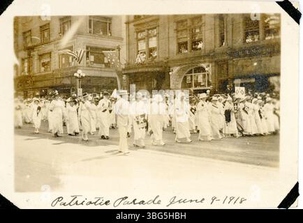 Die Liberty Loan Parade, die am 9. Juni 1918 stattfand, war ein Versuch, Mittel für den Ersten Weltkrieg zu beschaffen. Stockfoto