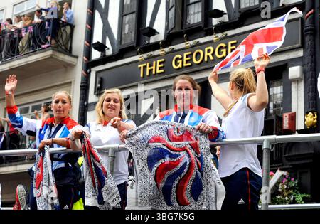 Atmosphäre bei der Olympic Celebration Parade 2012 in London - 10. September 2012 Stockfoto