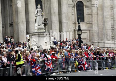 Atmosphäre bei der Olympic Celebration Parade 2012 in London - 10. September 2012 Stockfoto