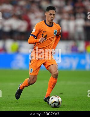 Aktenfoto vom 07/24 von Tijjani Reijnders. Manchester City hat mit dem AC Milan eine Gebühr für den niederländischen Mittelfeldspieler Tijjani Reijnders vereinbart. Ausgabedatum: Mittwoch, 4. Juni 2025. Stockfoto