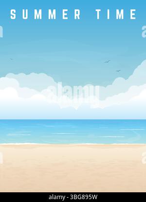 Sommerzeitbanner Stock Vektor