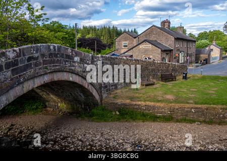 Dunsop Bridge ist ein Dorf in der Gemeinde Bowland Forest High im Stadtteil Ribble Valley, Lancashire, England. Stockfoto