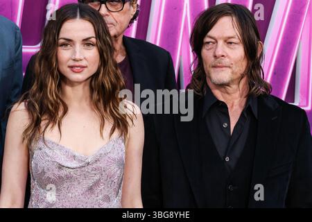 HOLLYWOOD, LOS ANGELES, KALIFORNIEN, USA - 03. JUNI: ANA de Armas und Norman Reedus kommen am 3. JUNI 2025 zur Los Angeles Special Screening von Lionsgate's „From the World of John Wick: Ballerina“ im TCL Chinese Theatre IMAX in Hollywood, Los Angeles, Kalifornien, USA. (Foto: Xavier Collin/Image Press Agency) Stockfoto