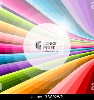 Abstrakte swirl Hintergrund. Vector Illustration mit Platz für Text. Stock Vektor