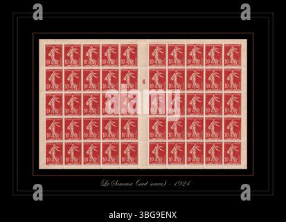 Französische Postgeschichte Stockfoto