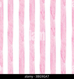 Nahtloses Muster in pastellrosa Streifen. Preppy Hand gezeichneter Hintergrund Stockfoto