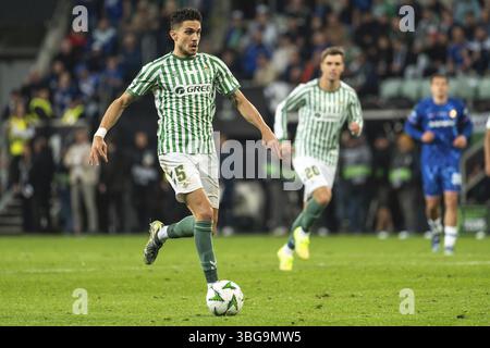BRESLAU, POLEN - 28. MAI 2025: UEFA Conference League-Finale Fußball-Spiel Real Betis - Chelsea. Marc Bartra Stockfoto
