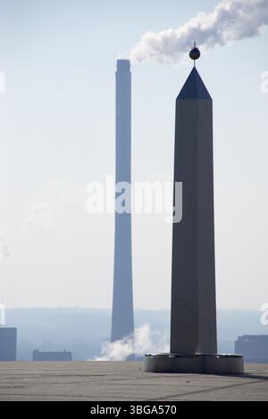 Obelisk an der Hoheward-Verderbungsspitze bei Herten, Deutschland, Europa Stockfoto