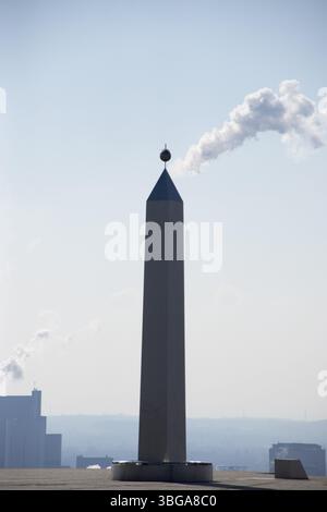 Obelisk an der Hoheward-Verderbungsspitze bei Herten, Deutschland, Europa Stockfoto