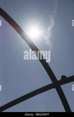 Horizontalobservatorium an der Hoheward-Verderbungspitze in Herten, Deutschland, Europa Stockfoto