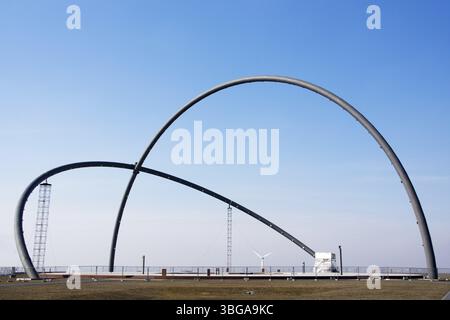 Horizontalobservatorium an der Hoheward-Verderbungspitze in Herten, Deutschland, Europa Stockfoto