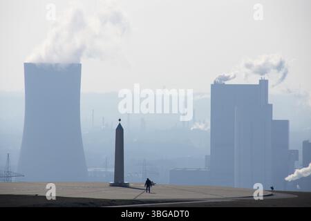 Obelisk an der Hoheward-Verderbungsspitze bei Herten, Deutschland, Europa Stockfoto