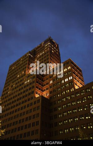 Kollhoff Tower, Potsdamer Place, Berlin, Deutschland, Europa Stockfoto
