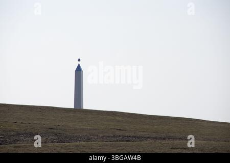 Obelisk an der Hoheward-Verderbungsspitze bei Herten, Deutschland, Europa Stockfoto