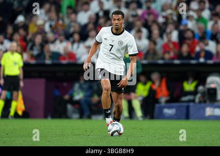 München, Deutschland. Juni 2025. Felix Nmecha (Deutschland) während des Halbfinalspiels der UEFA Nations League zwischen Deutschland und Portugal in der Allianz Arena München am 4. Juni 2025. (Foto Goal Pix/Alamy Live News Stockfoto