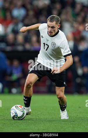 München, Deutschland. Juni 2025. Florian Wirtz (Deutschland) während des Halbfinalspiels der UEFA Nations League zwischen Deutschland und Portugal in der Allianz Arena München am 4. Juni 2025. Foto Goal Pix/Alamy Live News Stockfoto