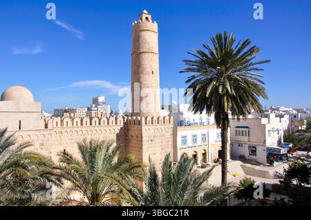 Ribat, Rue el Aghlaba, Sousse, Rue el Aghlaba, Gouvernement Sousse, Tunesien Stockfoto