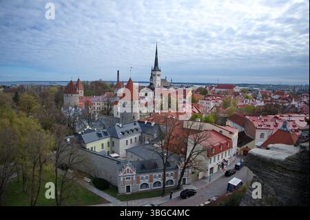 Tallinn, Estland - 9. Mai 2025: Stadtbild von Tallinn, Estland Stockfoto